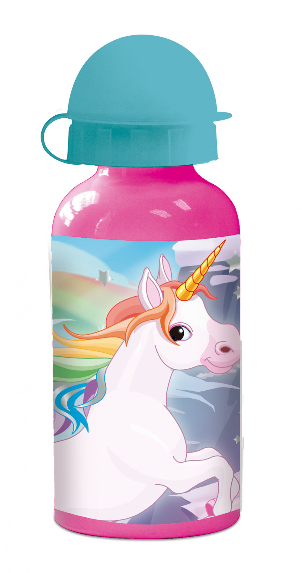 Vienradža alumīnija ūdens pudele 400 ml