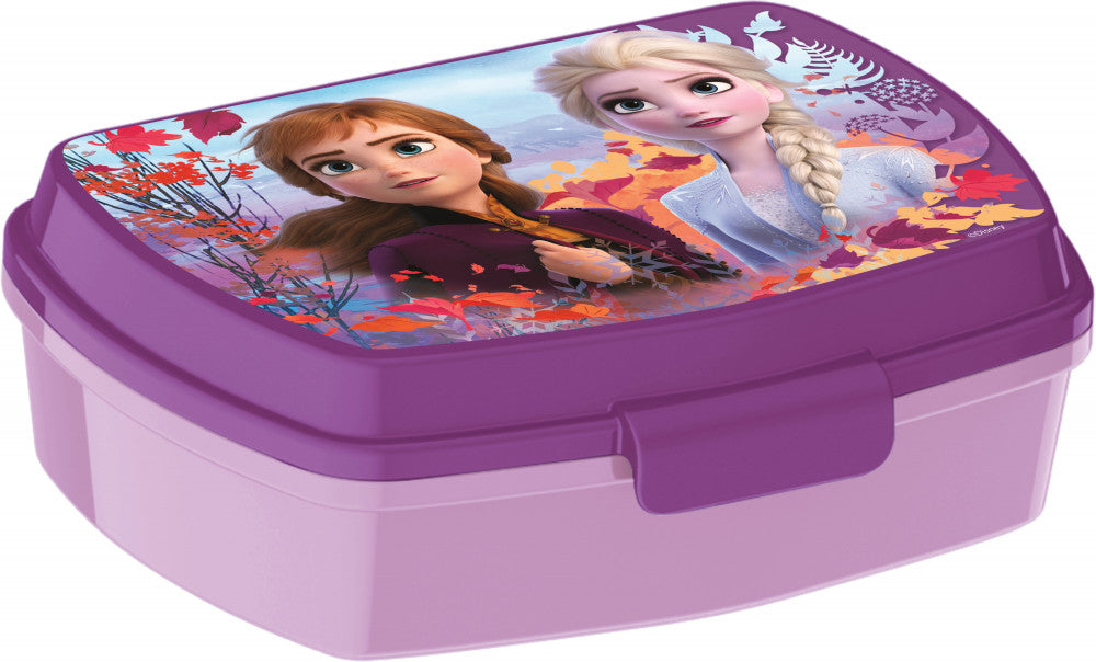 Disney Frozen violeta, smieklīga plastmasas sviestmaižu kaste