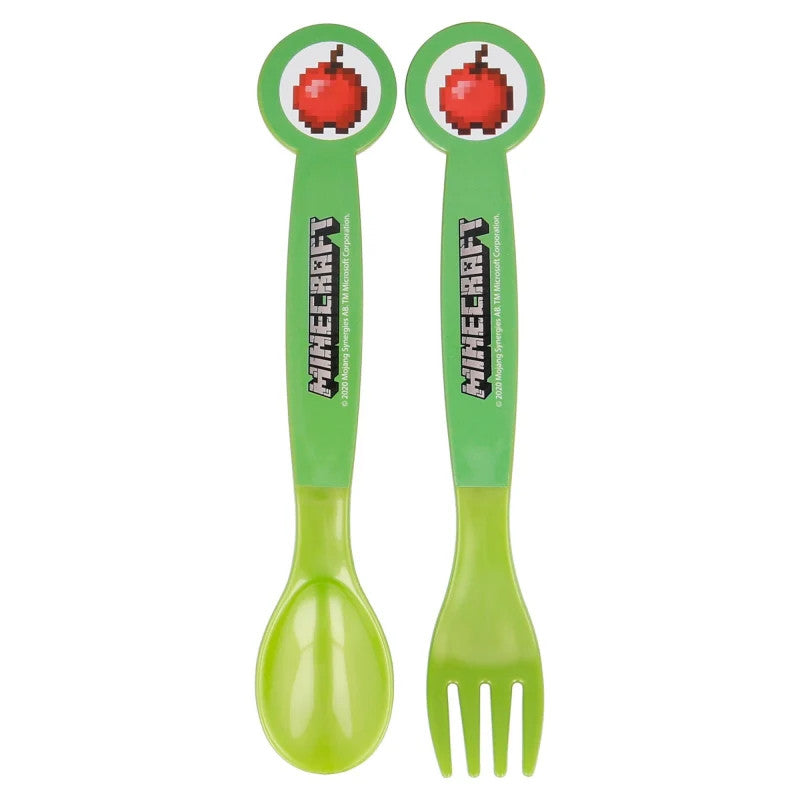 Minecraft Creeper plastmasas galda piederumu komplekts - 2 gabali