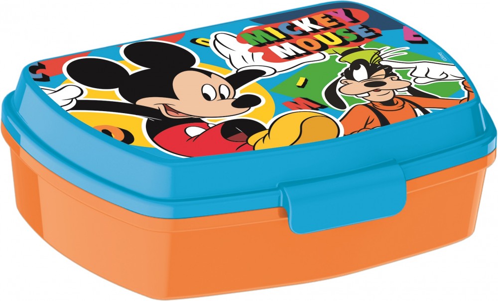 Disney Mikija Spofija smieklīgā plastmasas sviestmaižu kaste