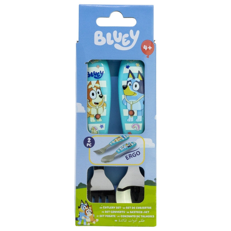 Bluey Yummy metāla ergonomisks galda piederumu komplekts - 2 daļas