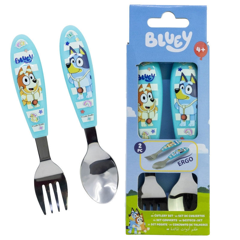 Bluey Yummy metāla ergonomisks galda piederumu komplekts - 2 daļas