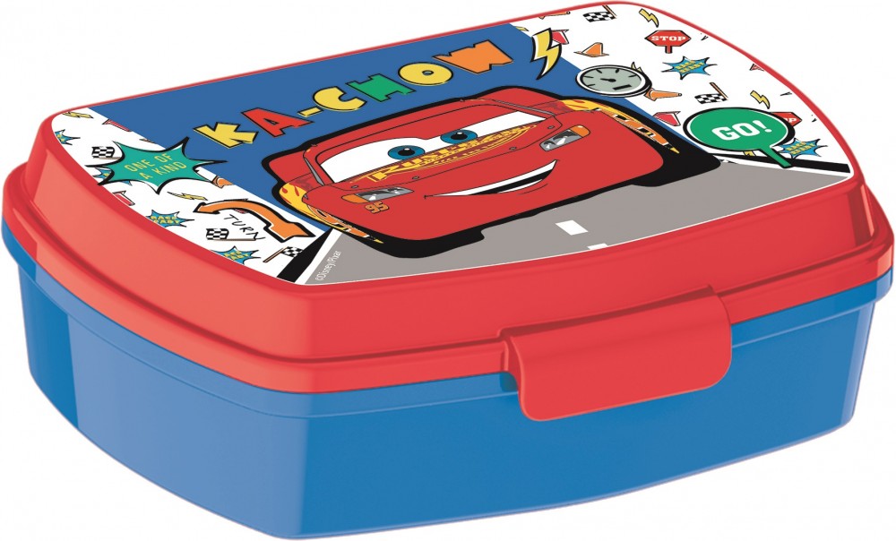 Disney Cars Lets Race smieklīgā plastmasas sviestmaižu kaste