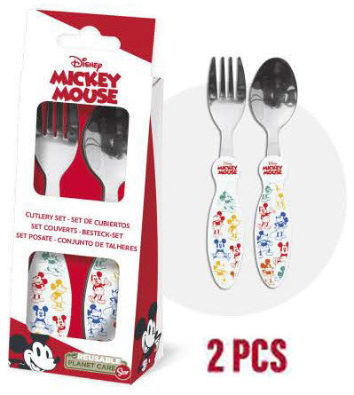 Disney Mickey Fun-Tastic metāla galda piederumu komplekts - 2 daļas