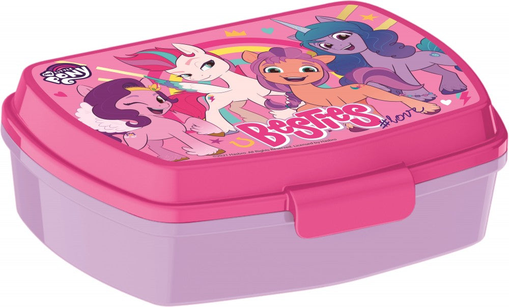 Smieklīga plastmasas sviestmaižu kaste My Little Pony Besties