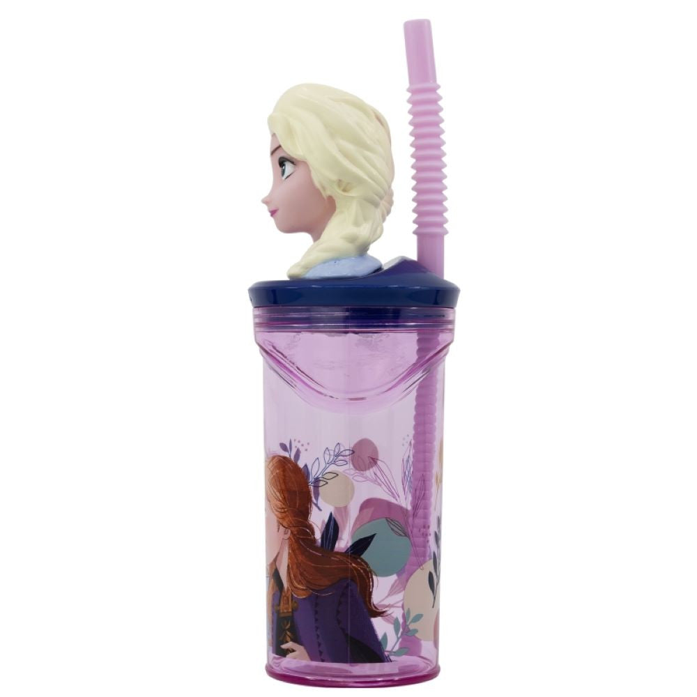 Disney Frozen Journey 3D figūriņa ar salmiņu, 360 ml