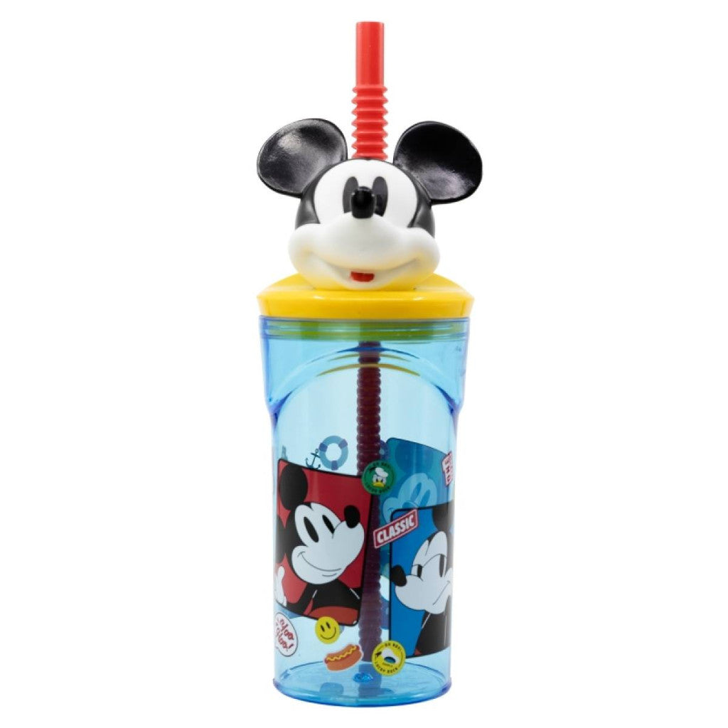 Disney Mickey Fun-Tastic 3D figūriņas dzeramā krūze ar salmiņu 360 ml