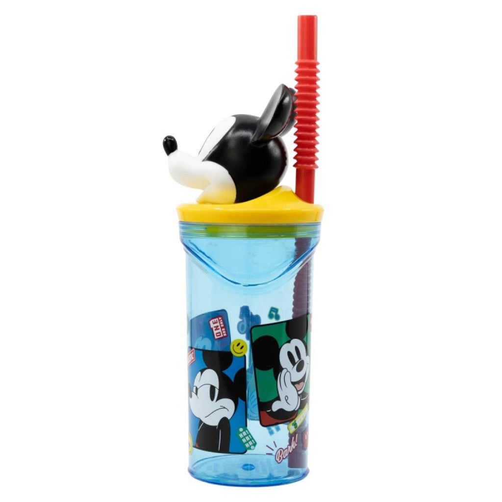 Disney Mickey Fun-Tastic 3D figūriņas dzeramā krūze ar salmiņu 360 ml