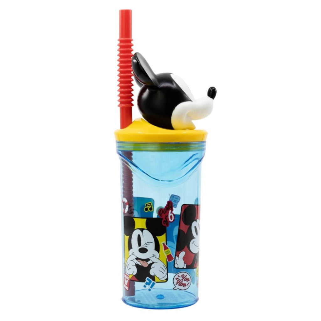 Disney Mickey Fun-Tastic 3D figūriņas dzeramā krūze ar salmiņu 360 ml