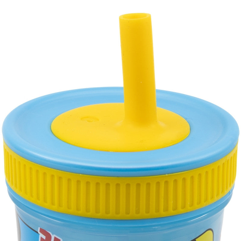 Disney Mickey Fun-Tastic silikona krūzīte ar salmiņu, 420 ml