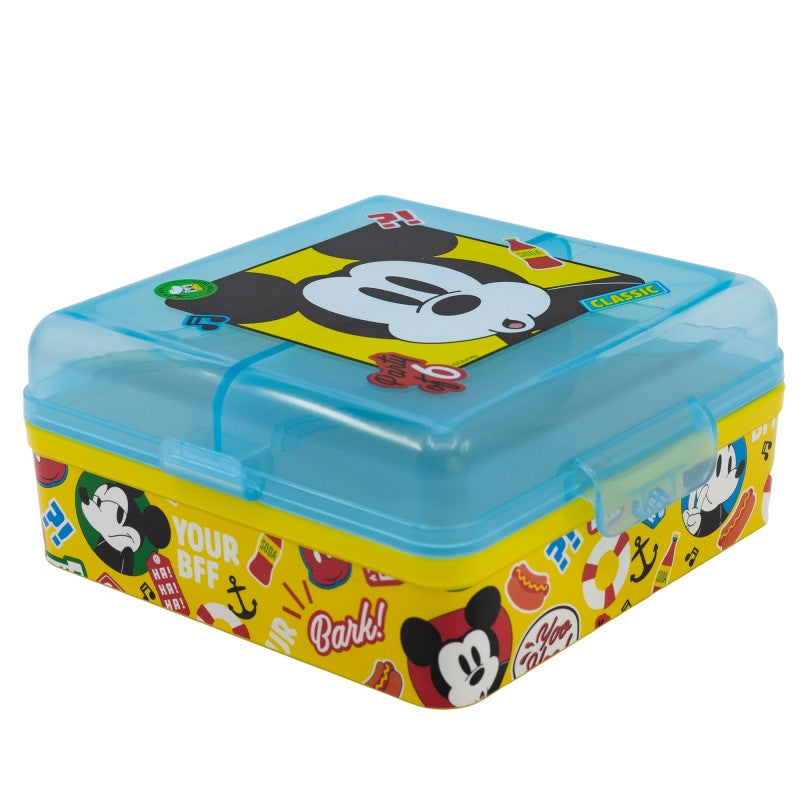 Disney Mickey Fun-Tastic daudznodalījumu pusdienu kaste, sviestmaižu kaste