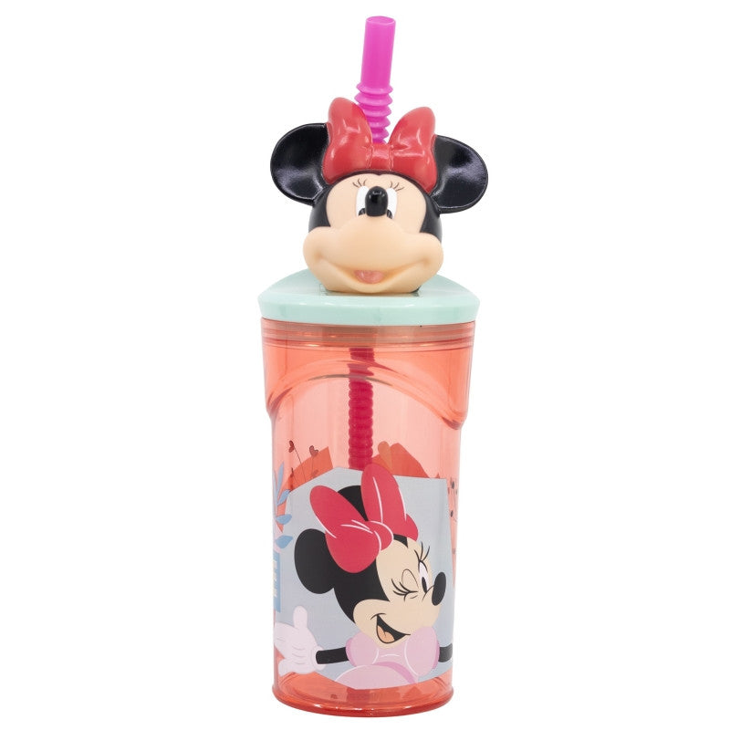 Disney Minnie Being More 3D figūriņa ar salmiņu, 360 ml