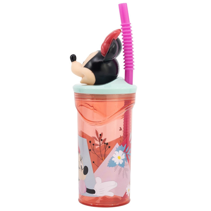 Disney Minnie Being More 3D figūriņa ar salmiņu, 360 ml