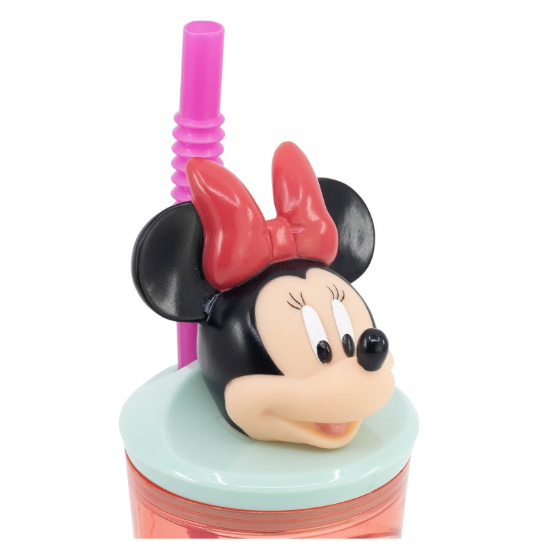Disney Minnie Being More 3D figūriņa ar salmiņu, 360 ml