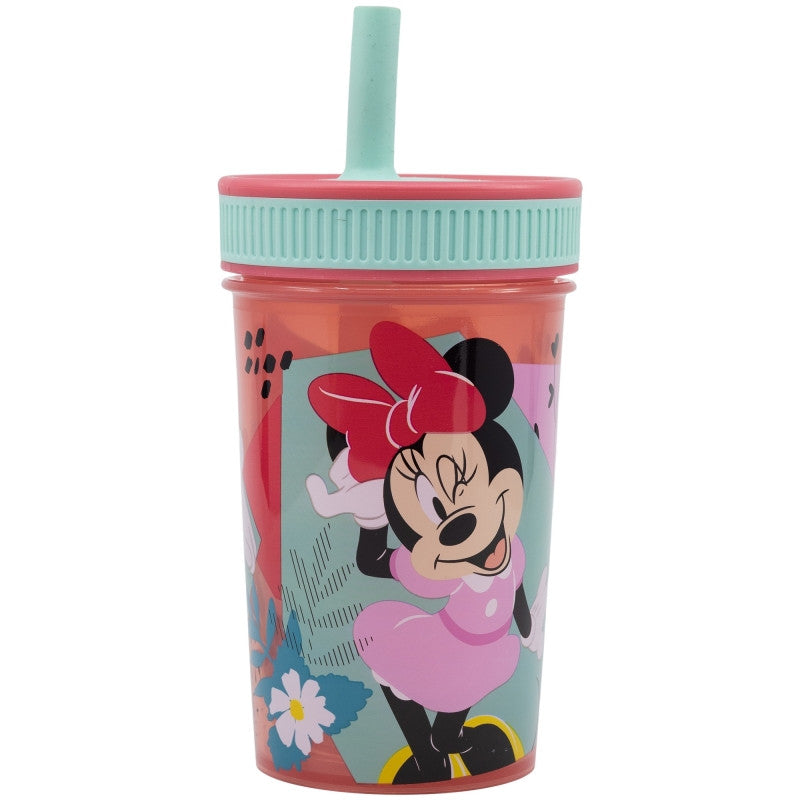 Disney Minnie Being More silikona krūzīte ar salmiņu, 420 ml