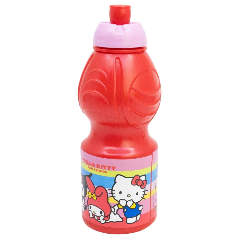 Hello Kitty un draugu plastmasas sporta pudele 400 ml