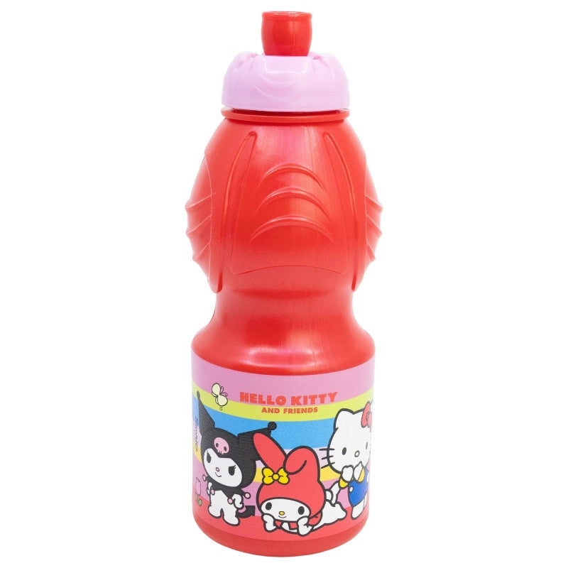 Hello Kitty un draugu plastmasas sporta pudele 400 ml