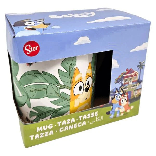 Bluey Leaves porcelāna krūze 235 ml (8 unces) dāvanu kastīte