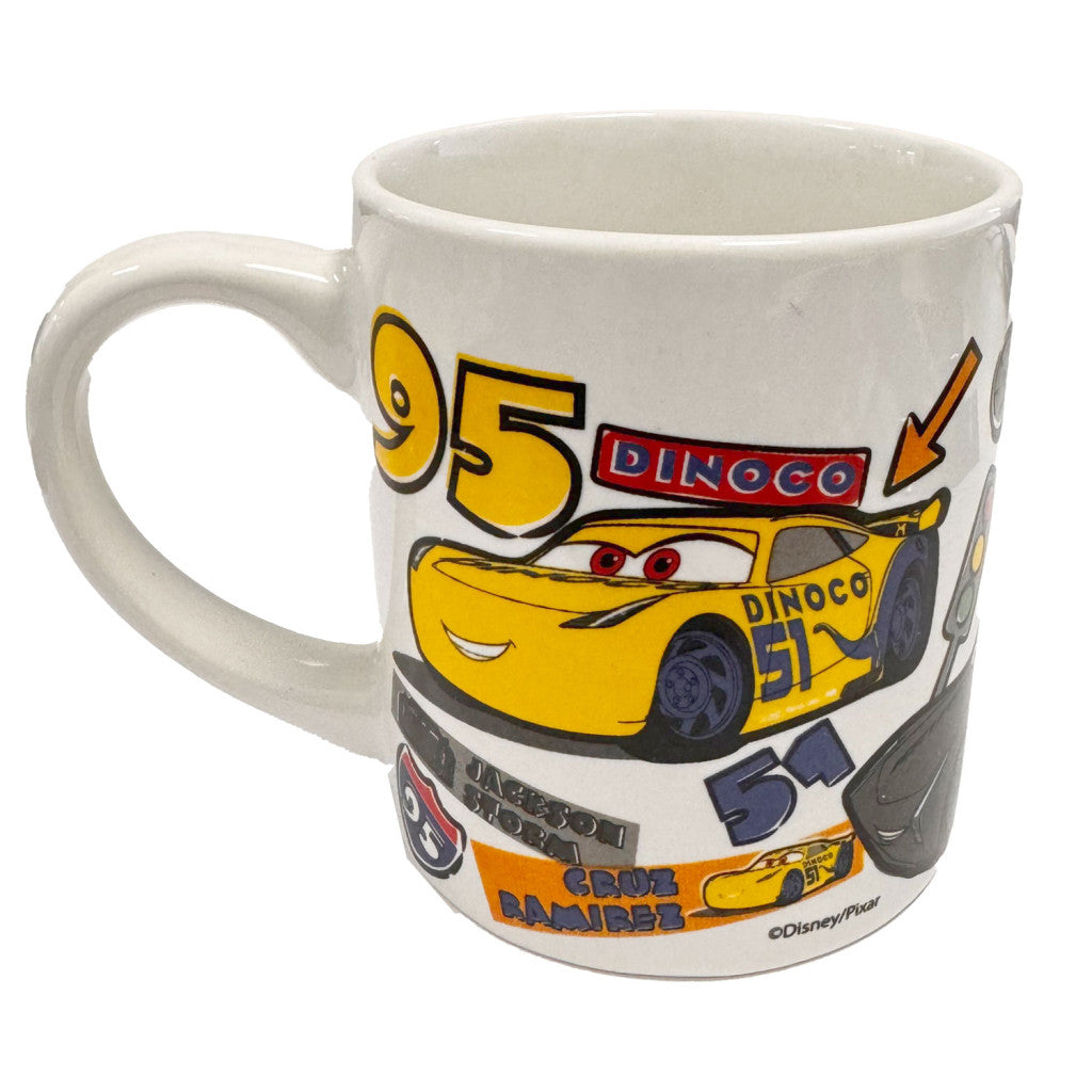 Disney Cars uzlīmju porcelāna krūze 235 ml (8 unces) dāvanu kastītē