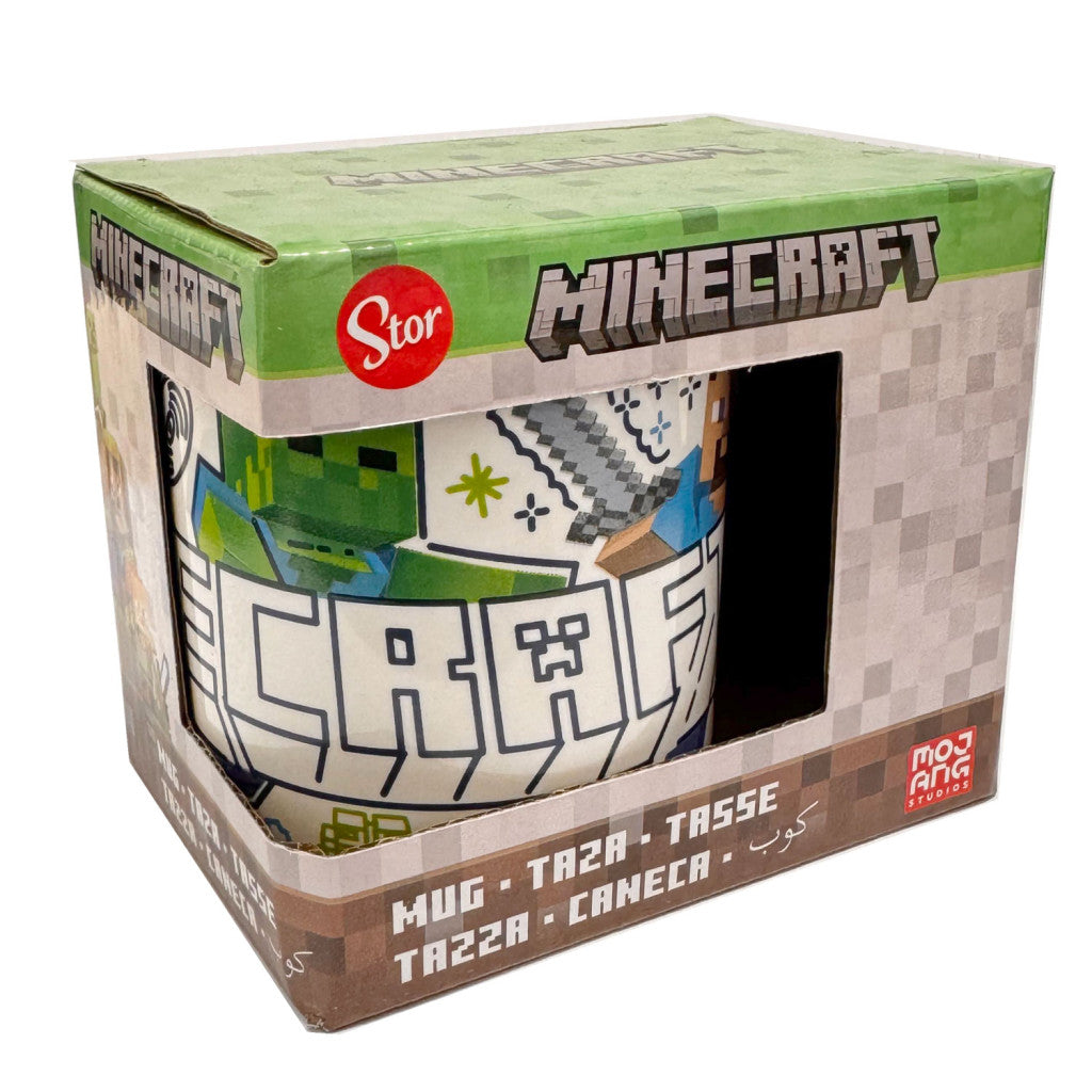 Minecraft Explore More porcelāna krūze 235 ml (8 unces) dāvanu kastītē