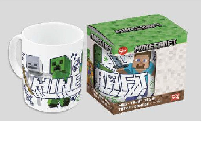 Minecraft Explore More porcelāna krūze 235 ml (8 unces) dāvanu kastītē