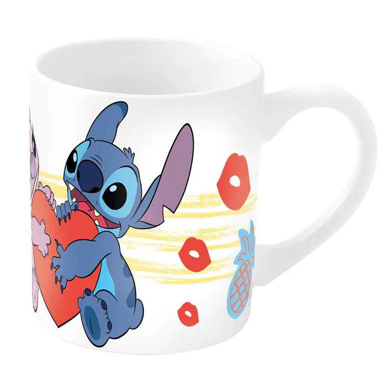 Disney Lilo un Stitch sirds porcelāna krūze 235 ml (8 unces) dāvanu kastītē