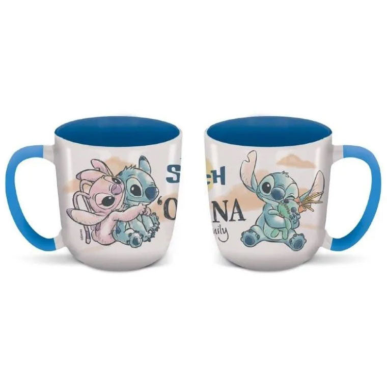 Disney Lilo un Stitch Ohana Elite porcelāna krūze 400 ml (14 unces) dāvanu kastītē