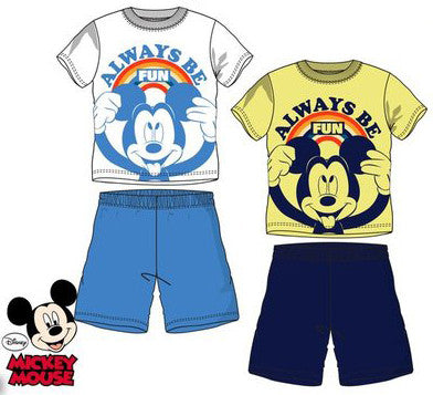 Disney Mickey bērnu īsā pidžama 3-8 gadi