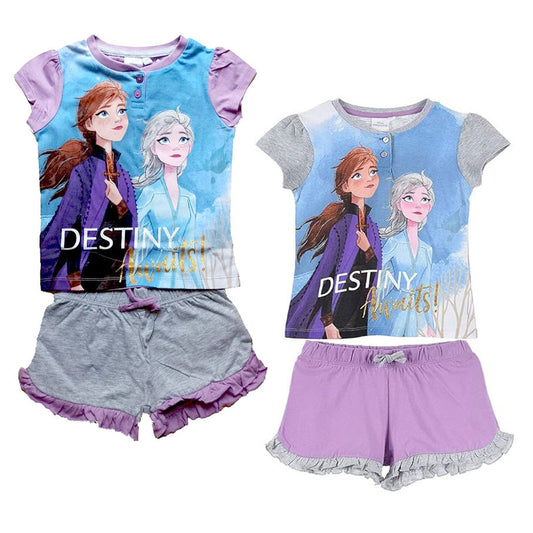 Disney Frozen bērnu īsā pidžama dāvanu kastītē 3-8 gadi