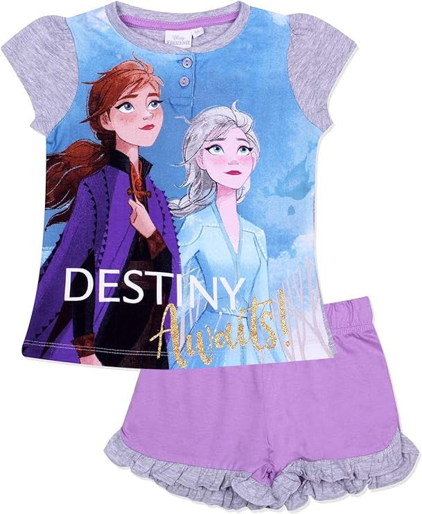Disney Frozen bērnu īsā pidžama dāvanu kastītē 3-8 gadi