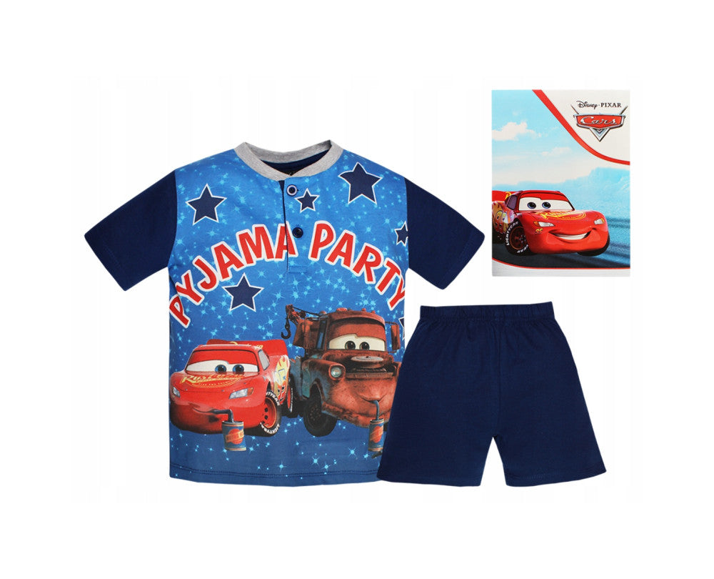 Disney Cars bērnu īsā pidžama dāvanu kastītē 3-8 gadi