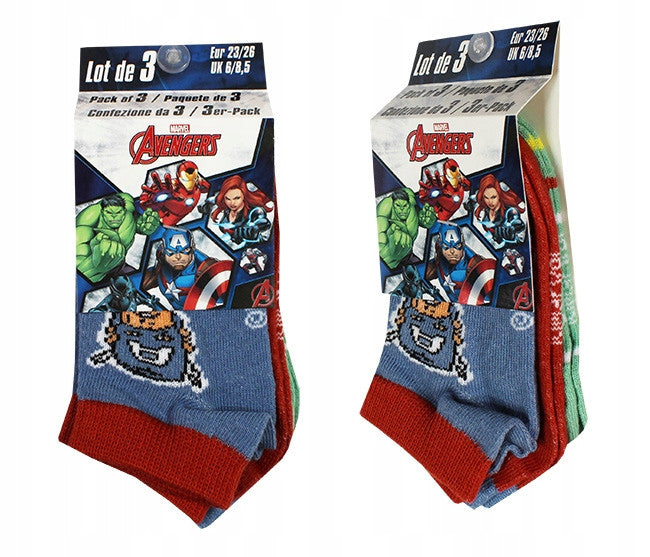 Avengers bērnu neredzamās zeķes 23-34