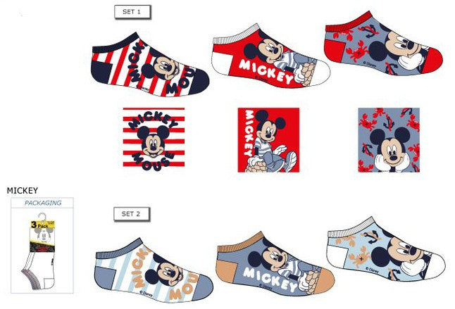 Disney Mickey bērnu neredzamās zeķes 23.-34. izmērs