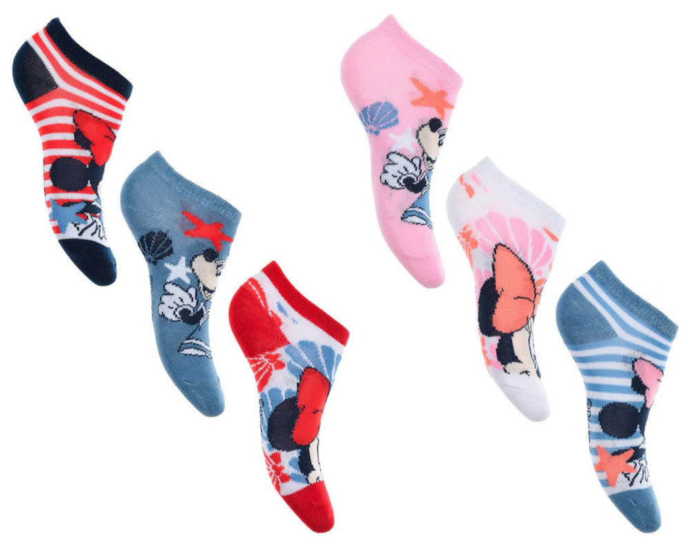Disney Minnie Ocean bērnu zeķītes līdz potītēm 23-34