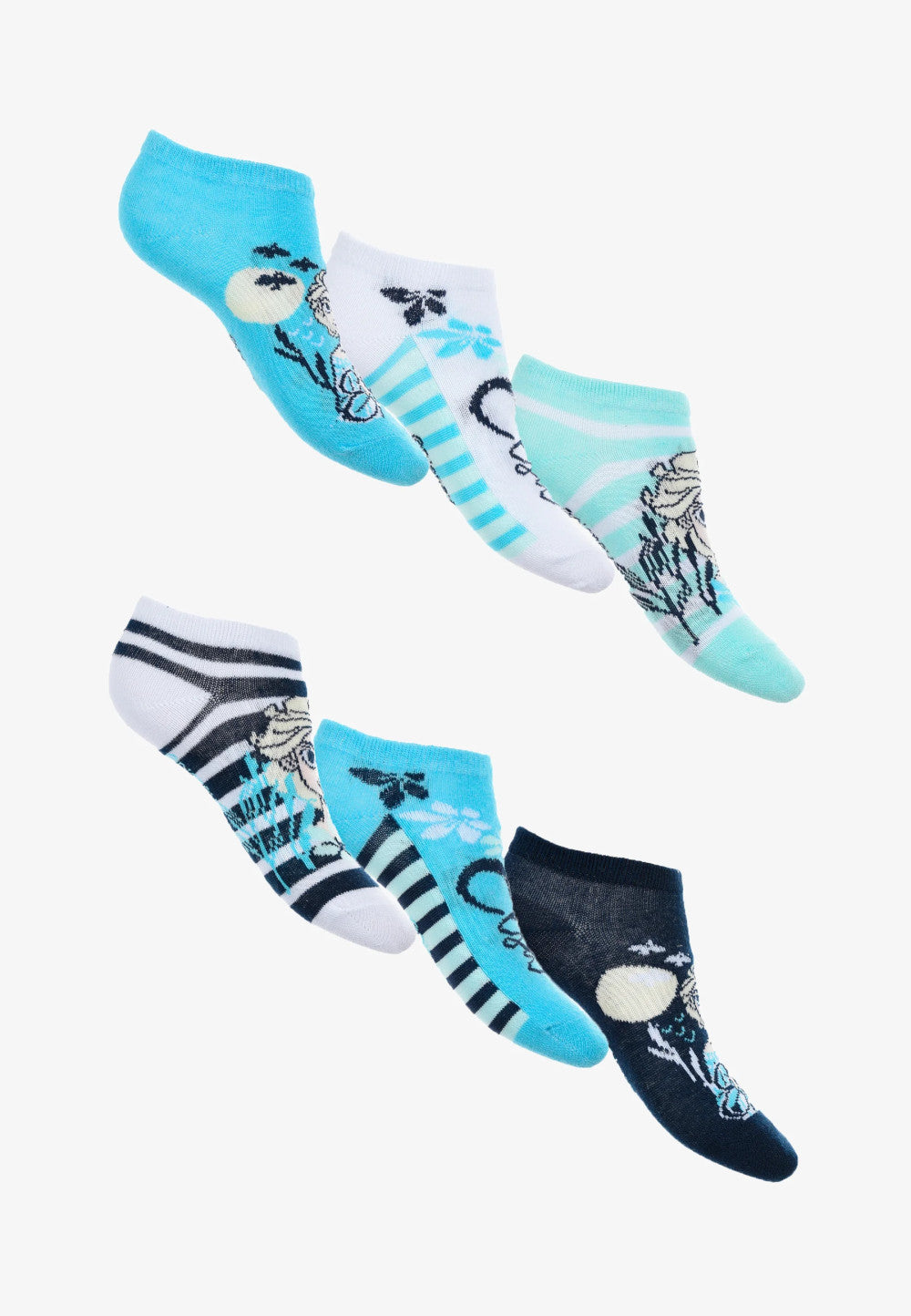 Disney Frozen Ocean bērnu zeķes bez redzamām vietām 23-34