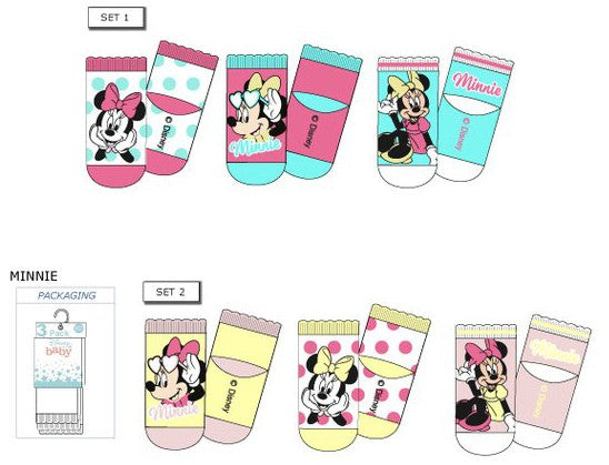 Disney Minnie mazuļu zeķītes 0-12 mēneši