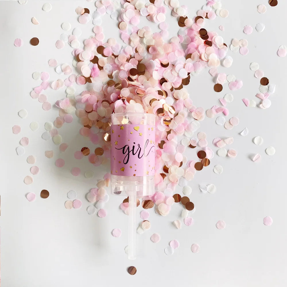 Dzimuma atklāšanas ballītes konfeti Push Pop