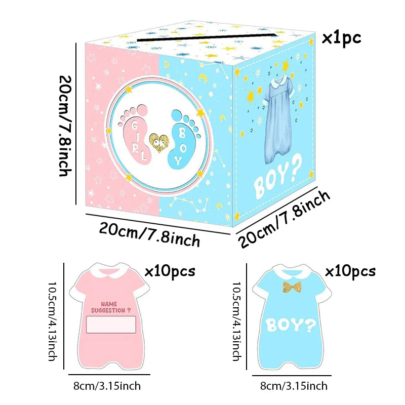 Mazuļa dzimuma atklāšanas balsošanas kaste - Gender Reveal balsošanas kaste