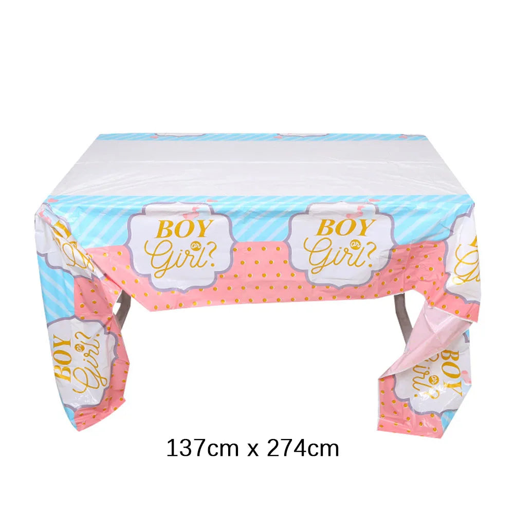 Galda piederumi dzimuma atklāšanas ballītei