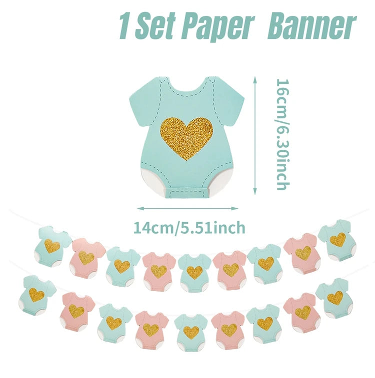 Mazuļa ballītes papīra vītnes - izkārtnes