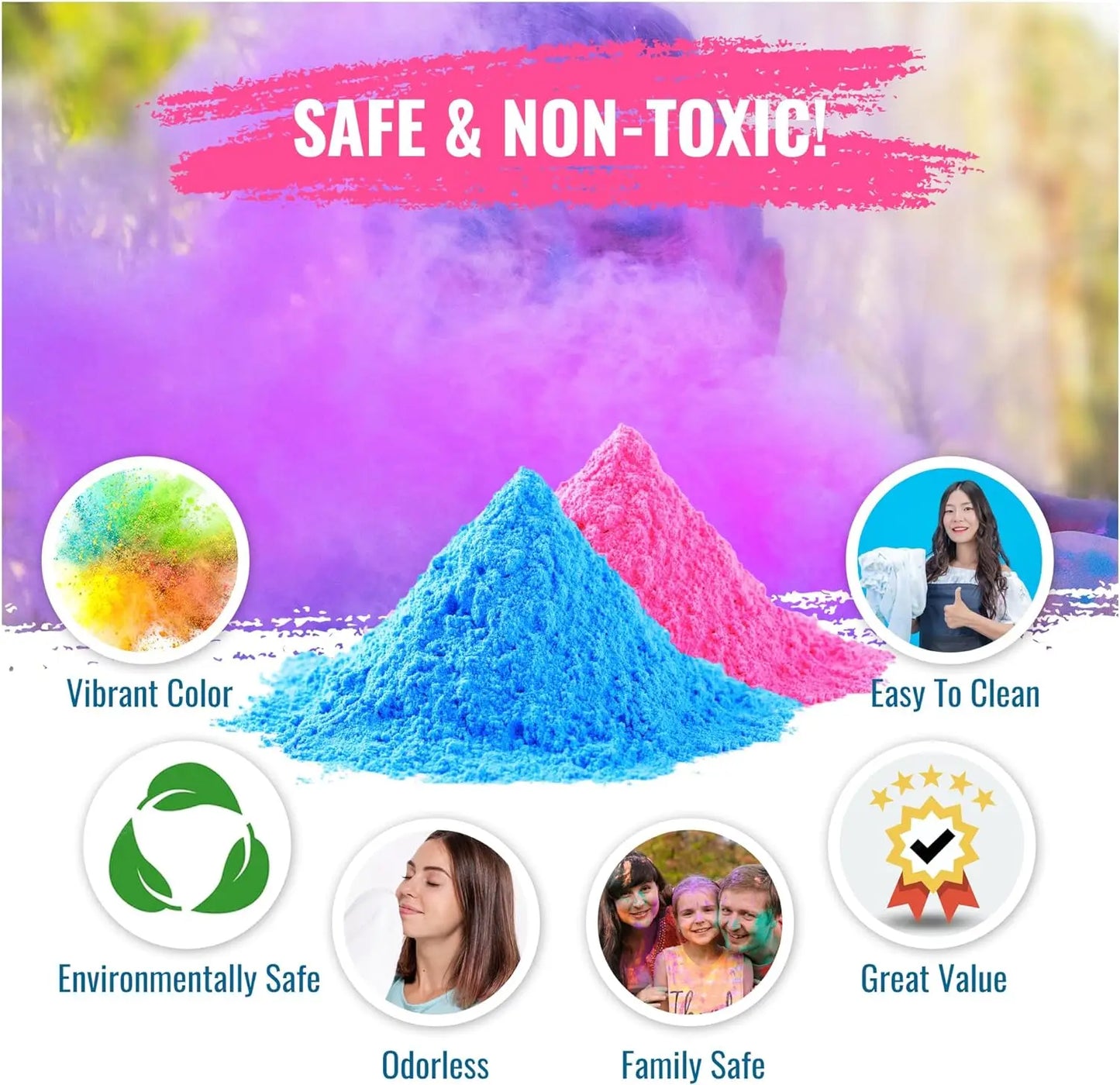 Pulverkrāsas mazuļa dzimuma atklāšanas ballītei