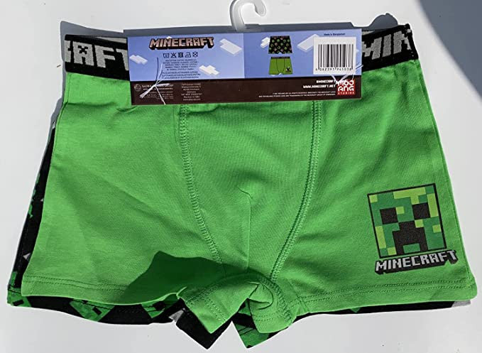 Minecraft bērnu bokseršorti (2 gab. iepakojumā)