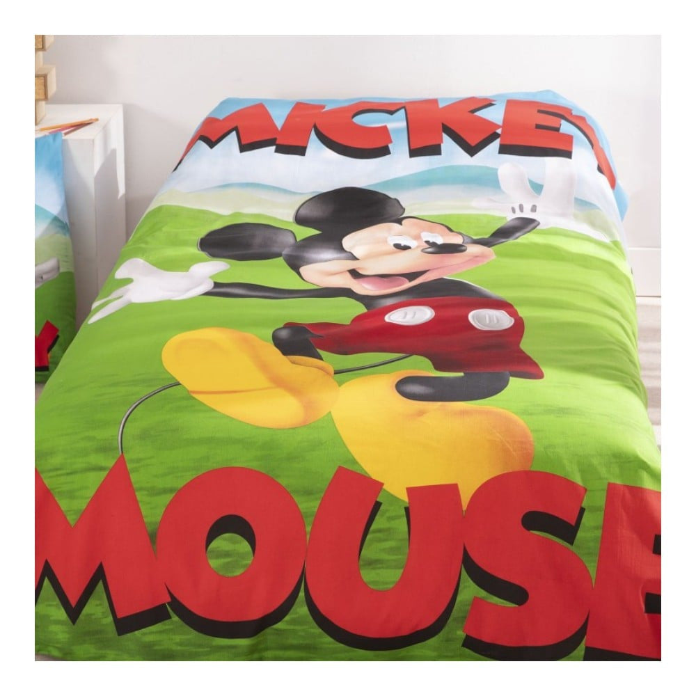 Disney Mickey Garden gultasveļas komplekts 140–200 cm, 65 x 65 cm
