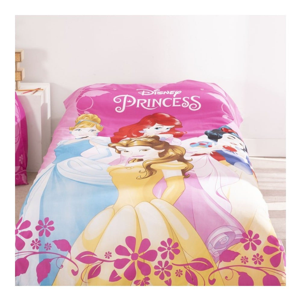 Disney Princess Royal Dreams gultasveļas komplekts 140x200cm, 65x65 cm