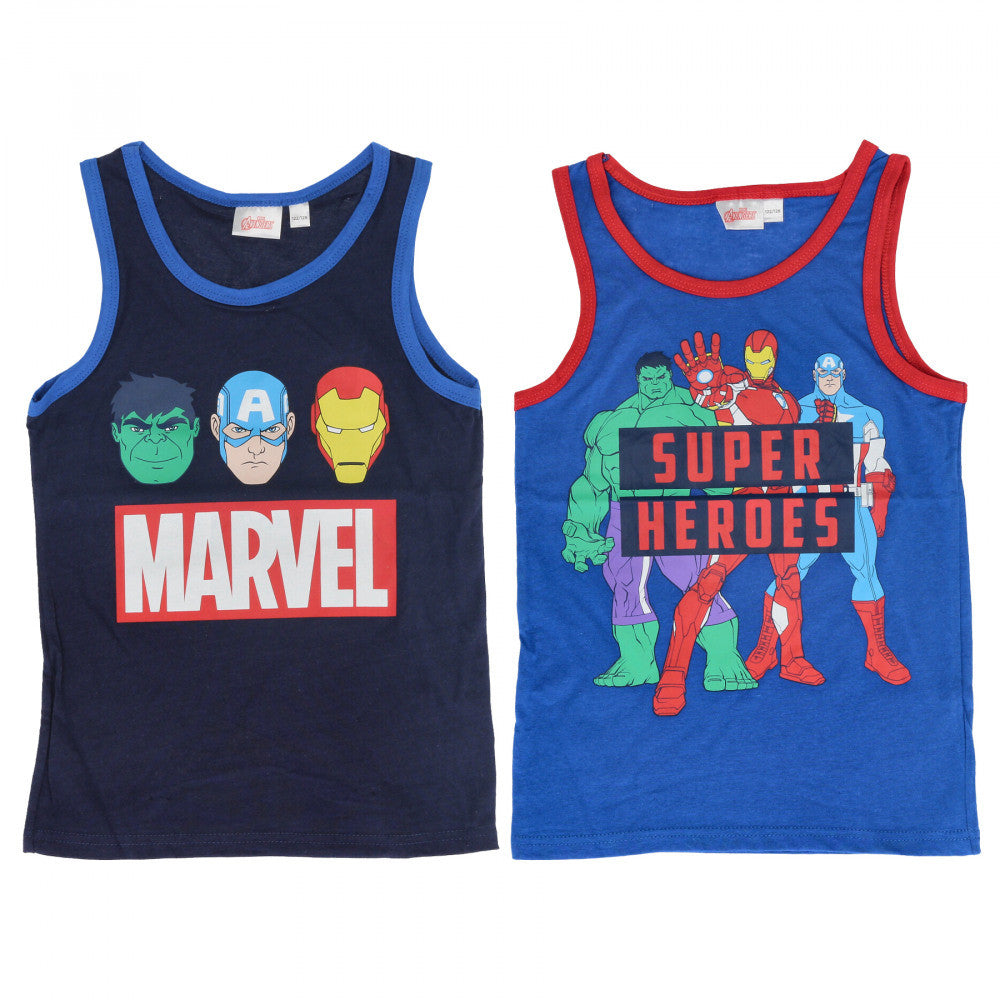 Avengers bērnu krekliņš bez piedurknēm, 2 daļu komplekts, 122-140 cm