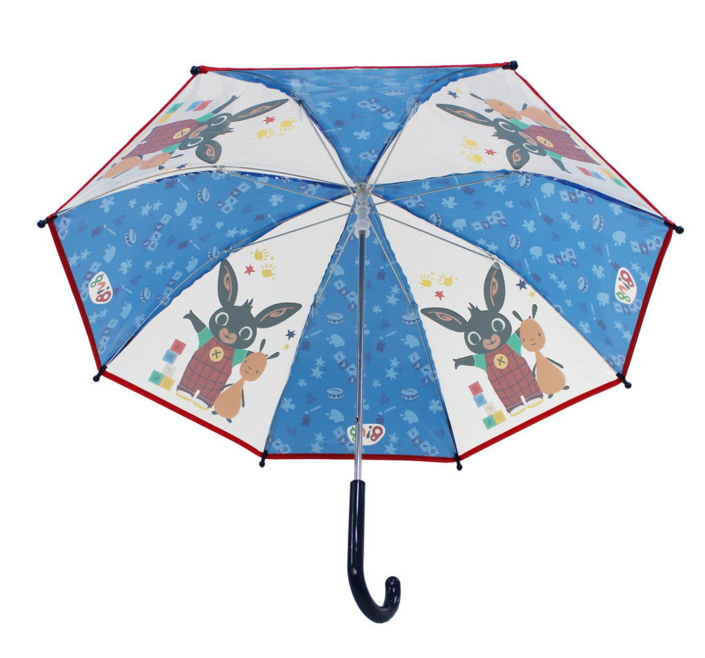 Bing zils bērnu caurspīdīgs lietussargs √ò72 cm