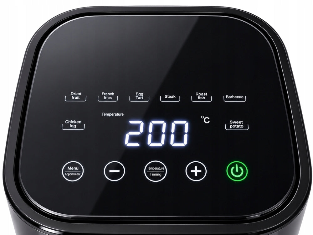 Karstā gaisa friteris 4l, 1200w, 8 programmas