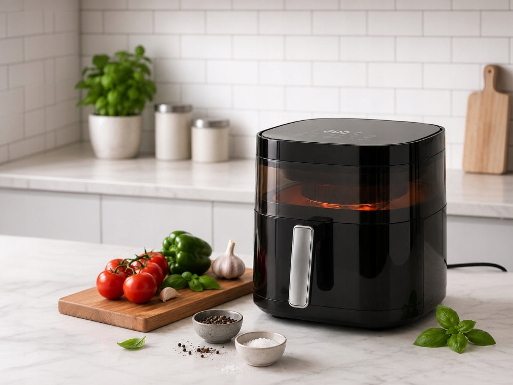 Karstā gaisa friteris 4l, 1200w, 8 programmas