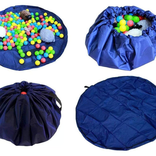 Rotaļu paklājs - soma rotaļlietām 2in1