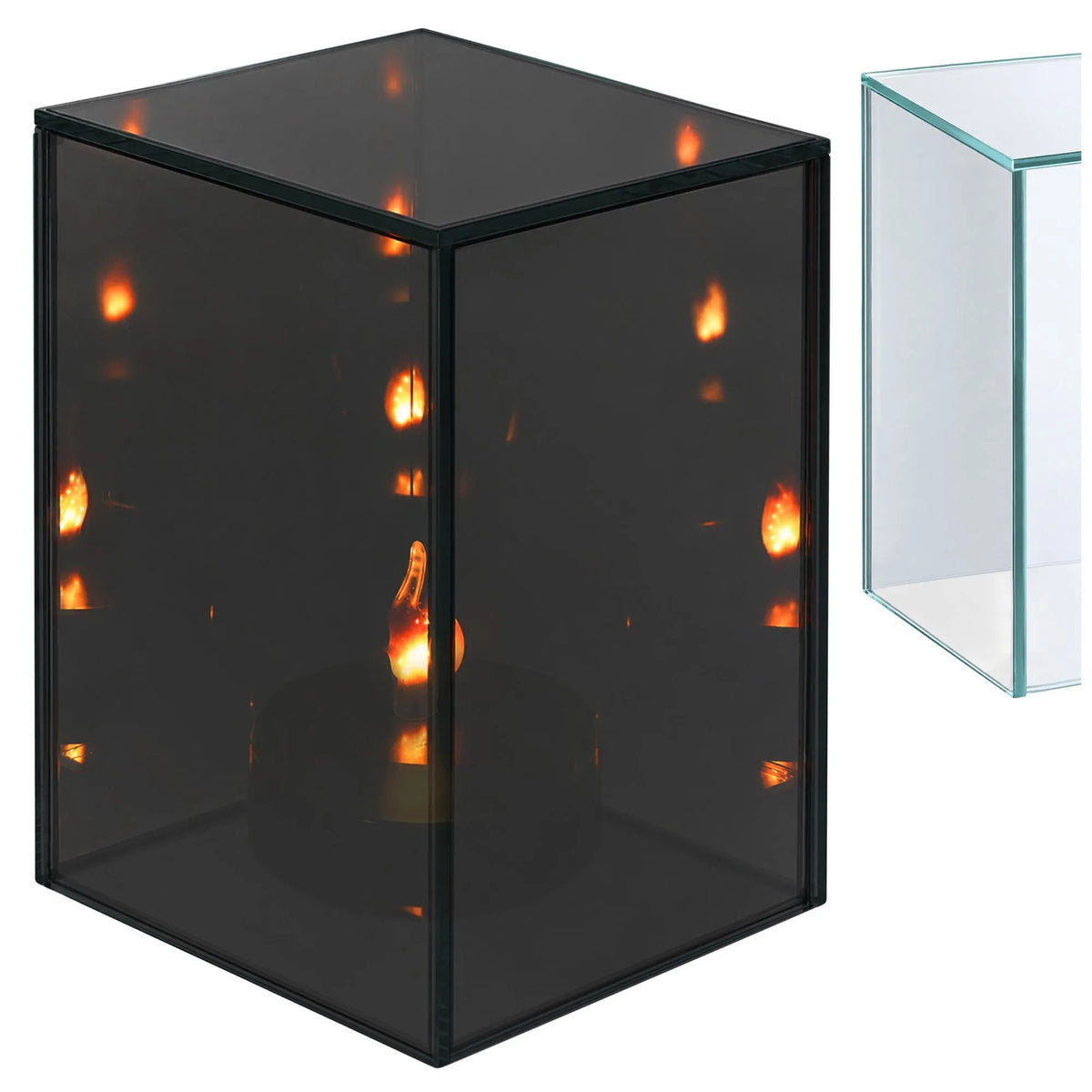 Spoguļveida LED laterna 3D efektam, 10 × 15 cm, bateriju